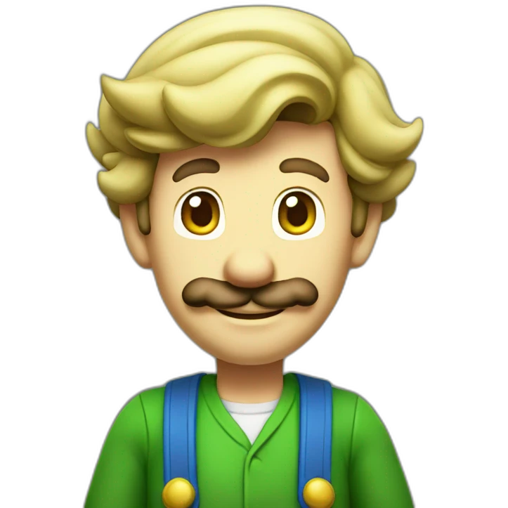 Luigi standing emoji