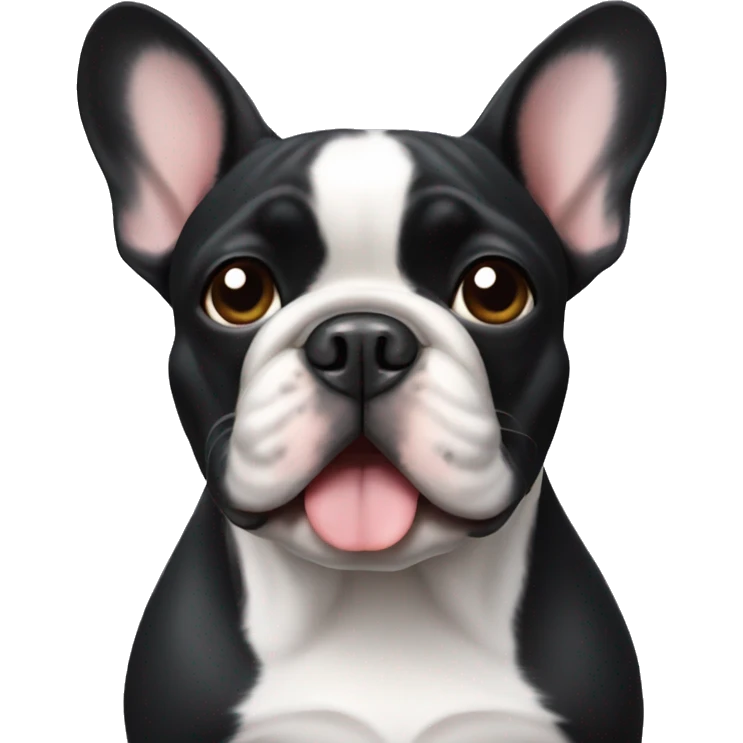 black french bulldog emoji