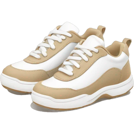 beige and white chunky sneakers emoji