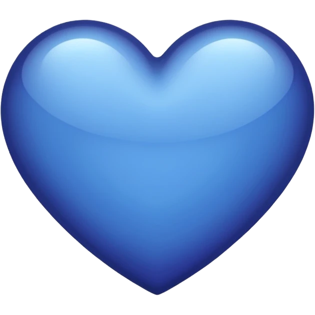solid color purpuleish blue heart emoji