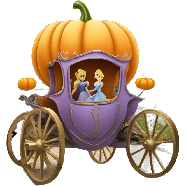cinderella pumpkin carriage  emoji