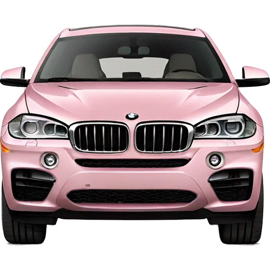 light pink bmw x6 car emoji