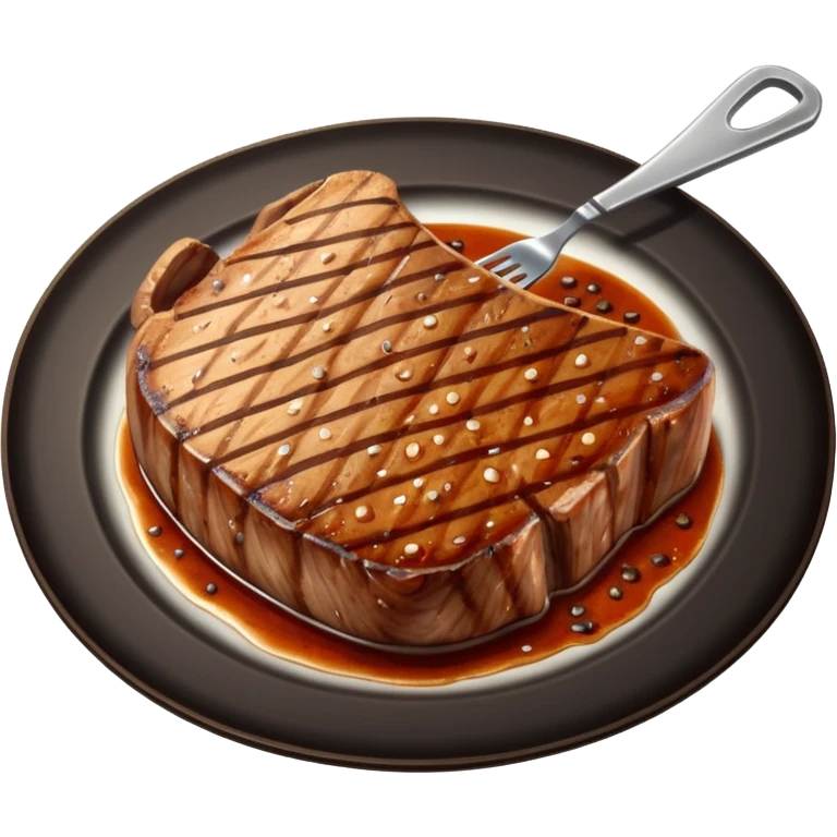 t bone  on plate emoji