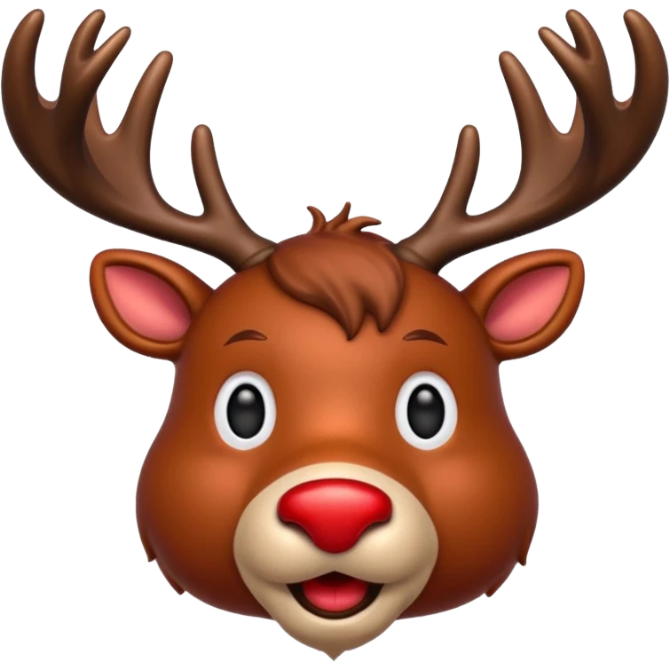 Rudolph The Red Nosed Reindeer emoji