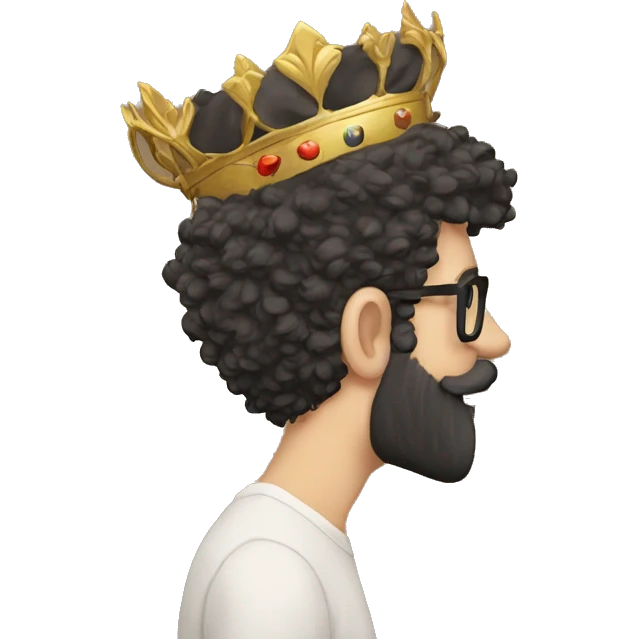 bearded man with glasses emoji