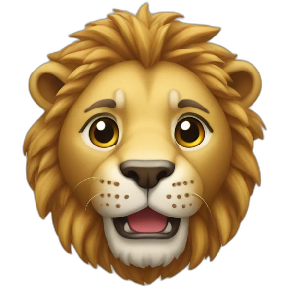 TORTU SUR UN LION emoji