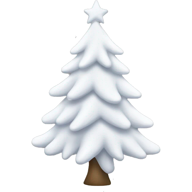 White Christmas tree emoji