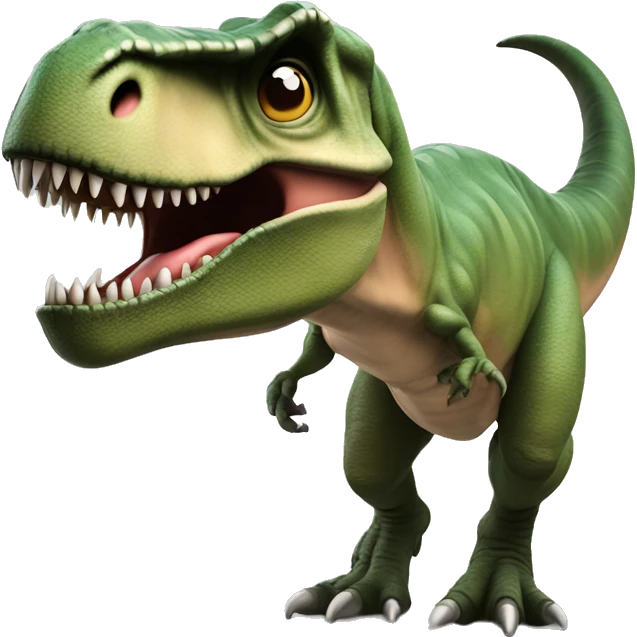 Un T-rex avec un platre sur un des bras emoji