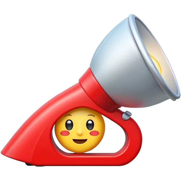  Create an emoji-style alert icon for a crime notification: a siren light with a small document or warning triangle. Bright, modern emoji design emoji