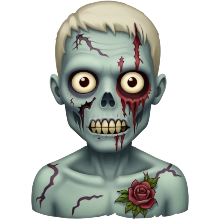 zombie with tattoo emoji