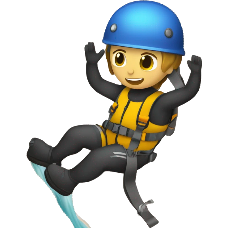 Doing canyoning with nepreene emoji