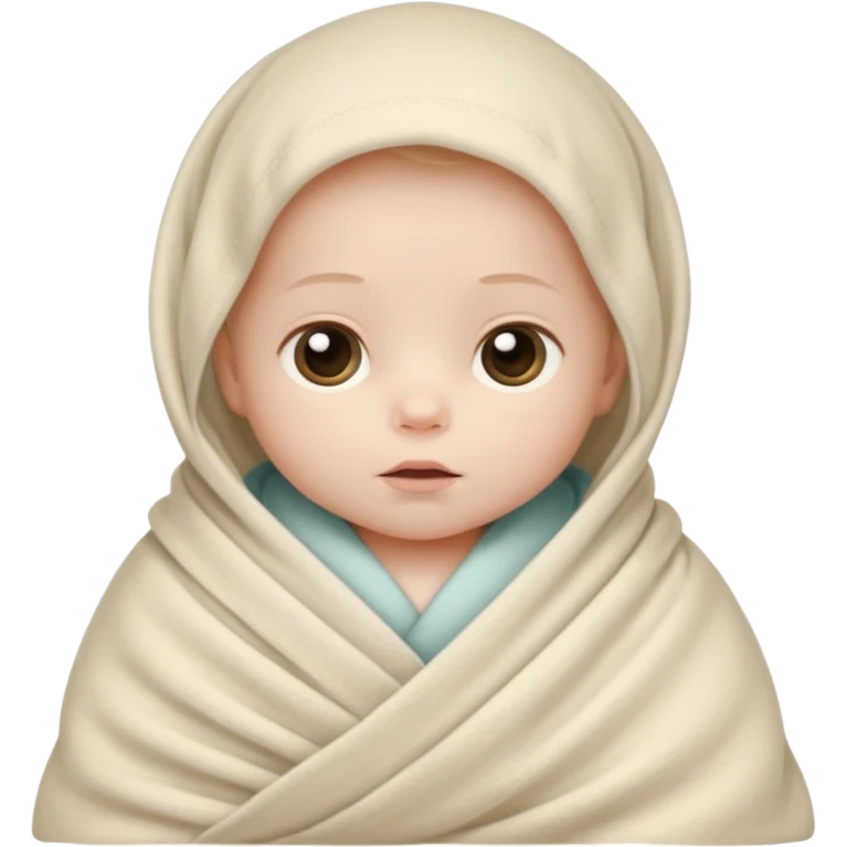 Blanketed baby  emoji