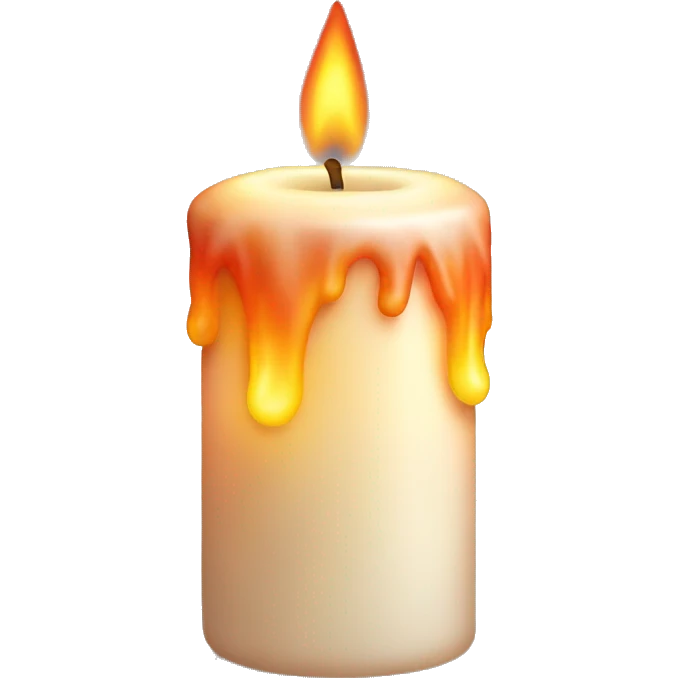 Candle with big flame emoji