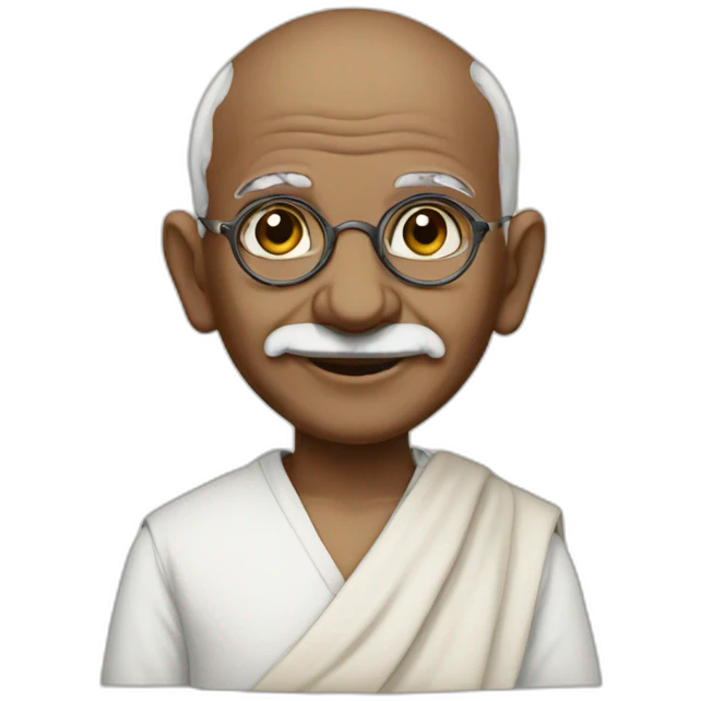 gandhi emoji