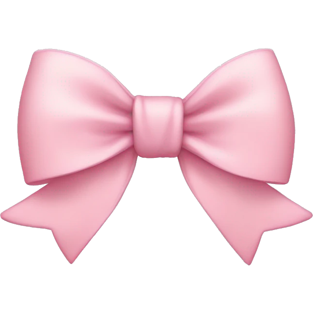 light pink bow emoji