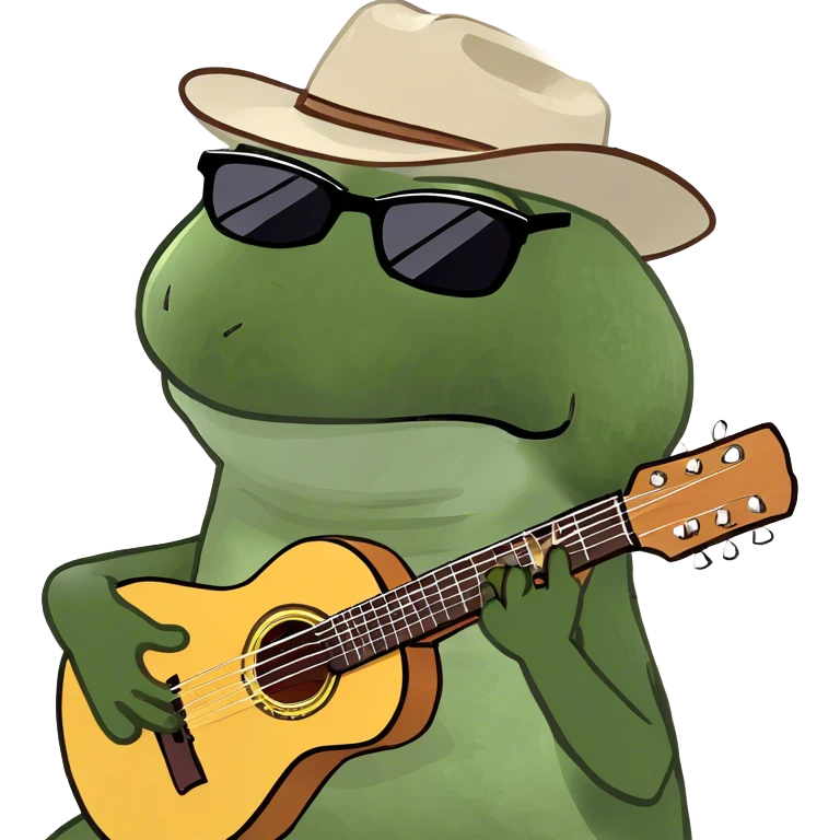 playing the guitar emoji
