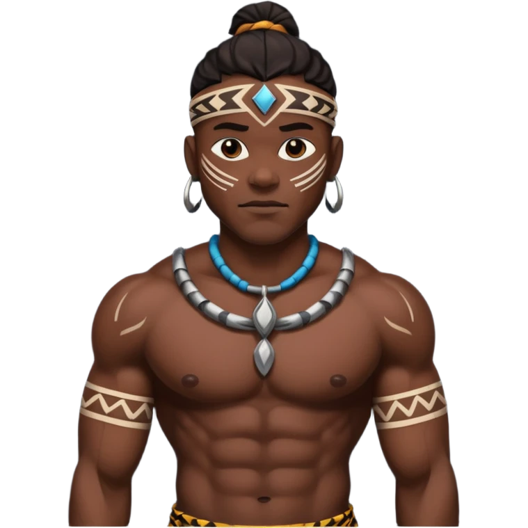 tribal black man emoji