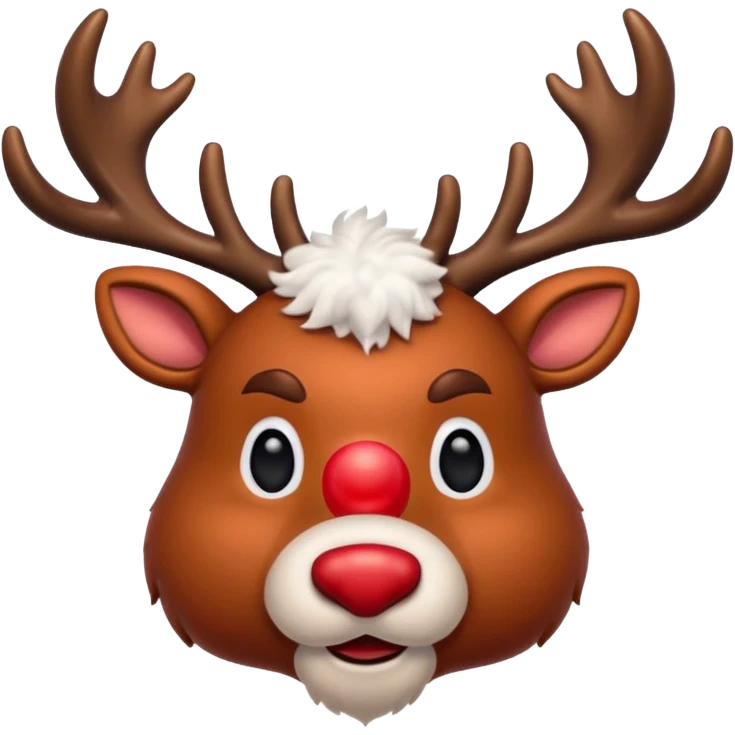 christmas deer rudolph emoji
