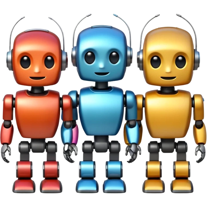 Wholesome cute robots emoji