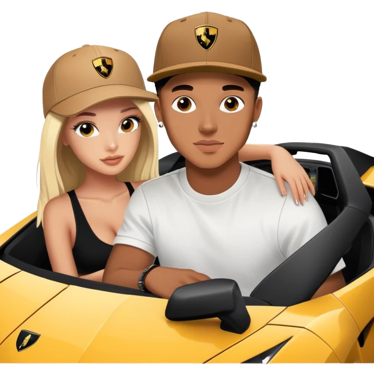 josh king jetset madrid with SnapBack and instagram model girlfriends in lambo emoji
