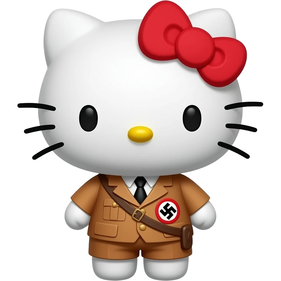 Adolf Hitler in hello Kitty Hose emoji