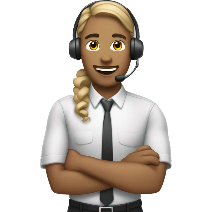 call center agent emoji