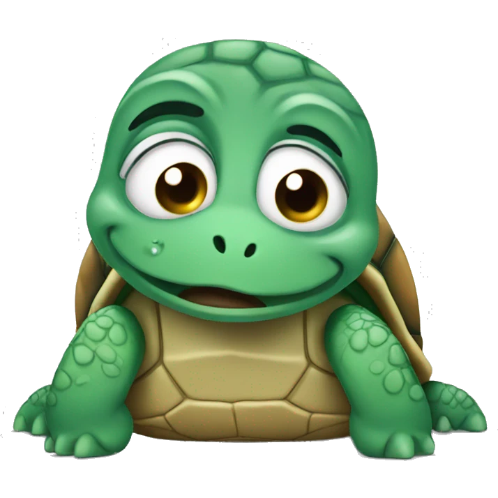 crying turtle emoji