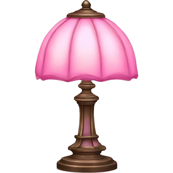 Pink Tiffany lamp emoji