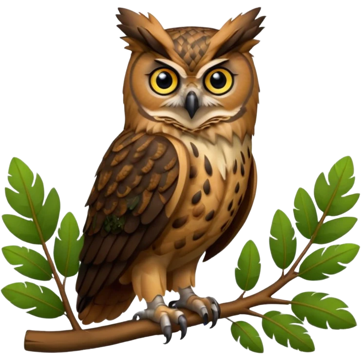 Eagle Owl Forest emoji