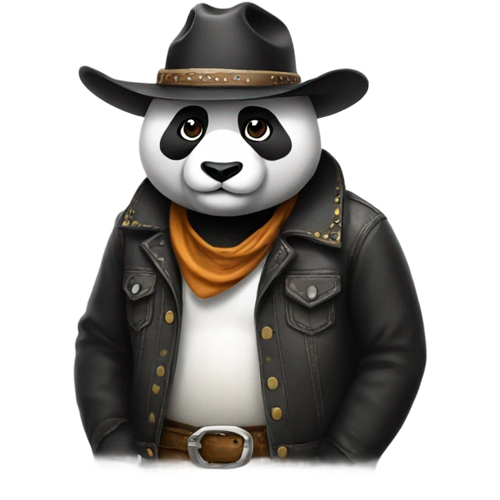 panda with cowboy hat emoji