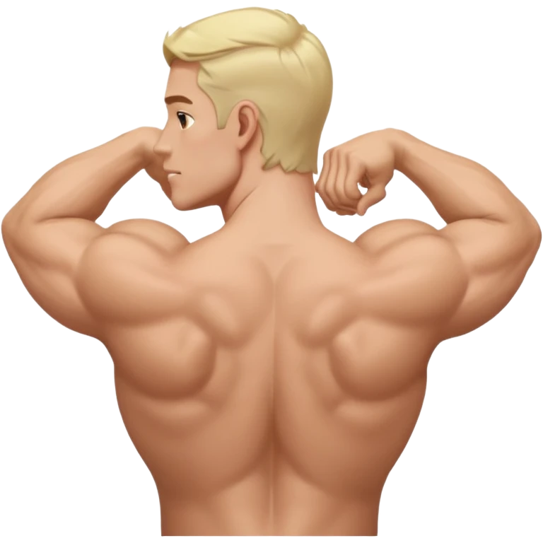 Man with back arched emoji