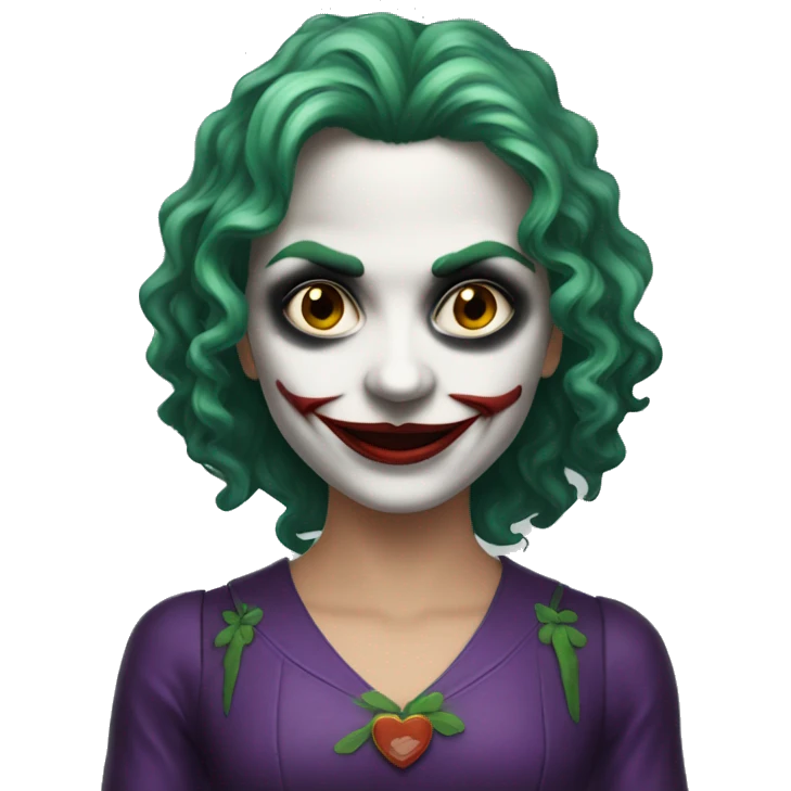 Coringa menina gótica  emoji