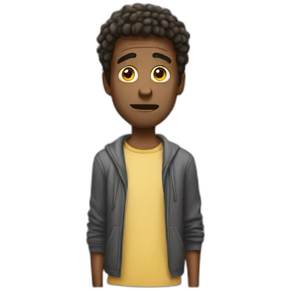 Stupid guy emoji