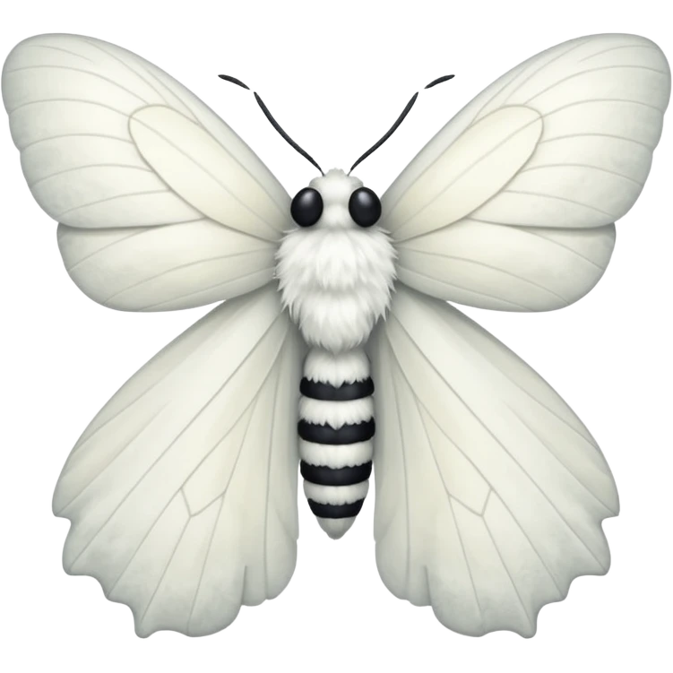 white moth  emoji