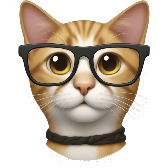 cat wearing glasses emoji