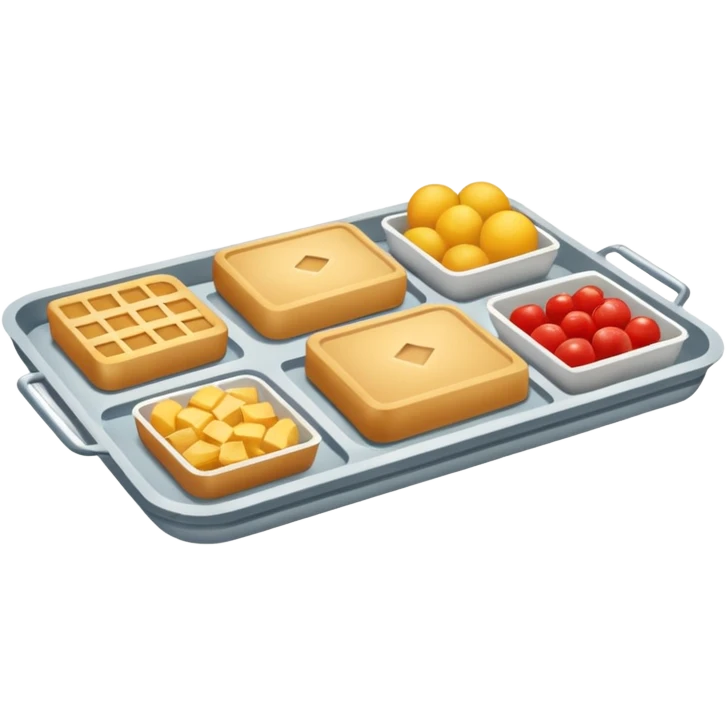 rectangle tray meal emoji