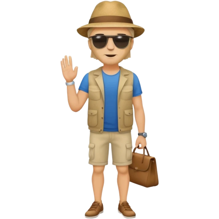 white man standing full body emoji