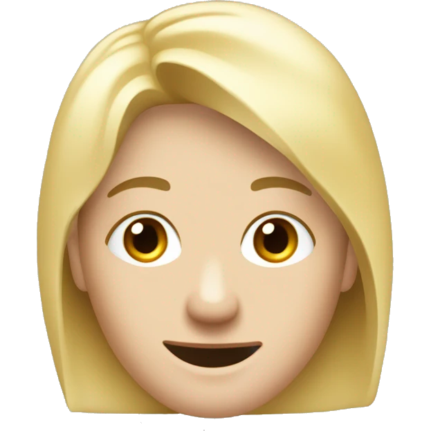 grauhaariger junger Mann und blondes Mädchen emoji