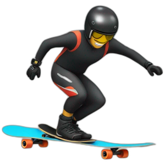 Longboard downhill emoji