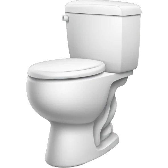 Toilet with face emoji