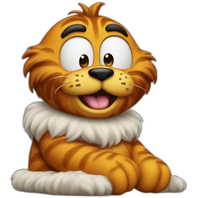 Garfield giant emoji