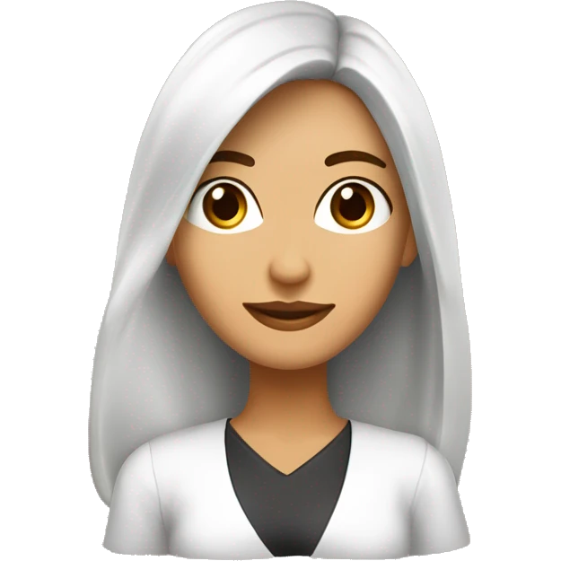 Chica de piel blanca, cabello cafe, ojos cafe claro, con una cobija y cafe  emoji