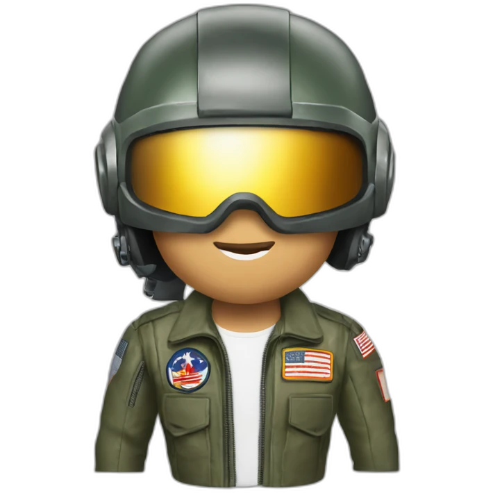 Top gun Maverick helmet emoji