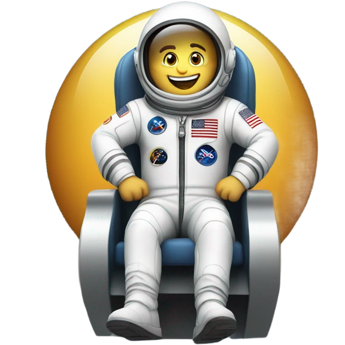 white man flying on a rocket emoji