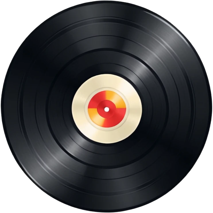 1950s rock and roll vinyl  emoji