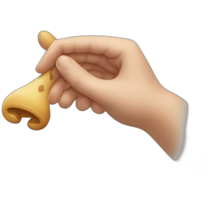 Handing by the ear and asking sorry emoji