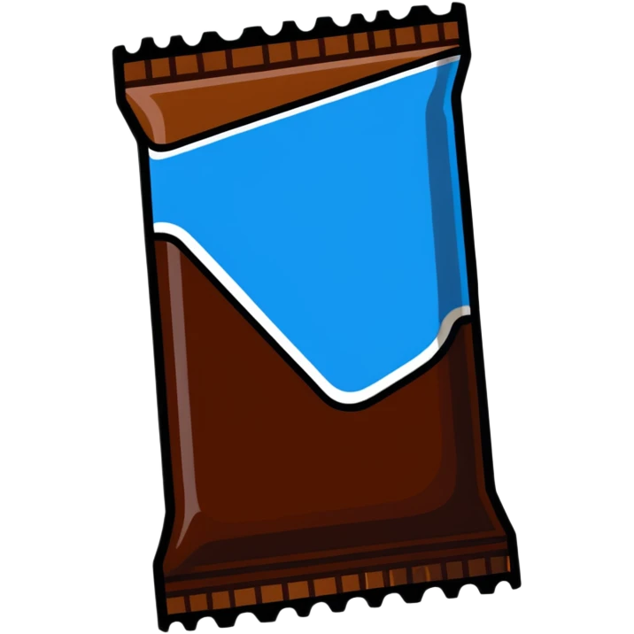 Snickers chocolate bar emoji