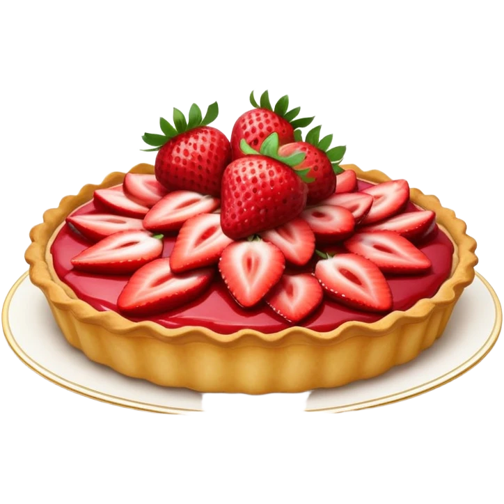 tarte au fraise emoji