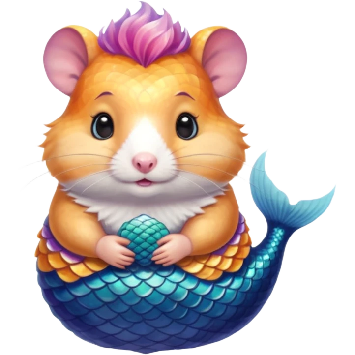 mermaid hamster emoji