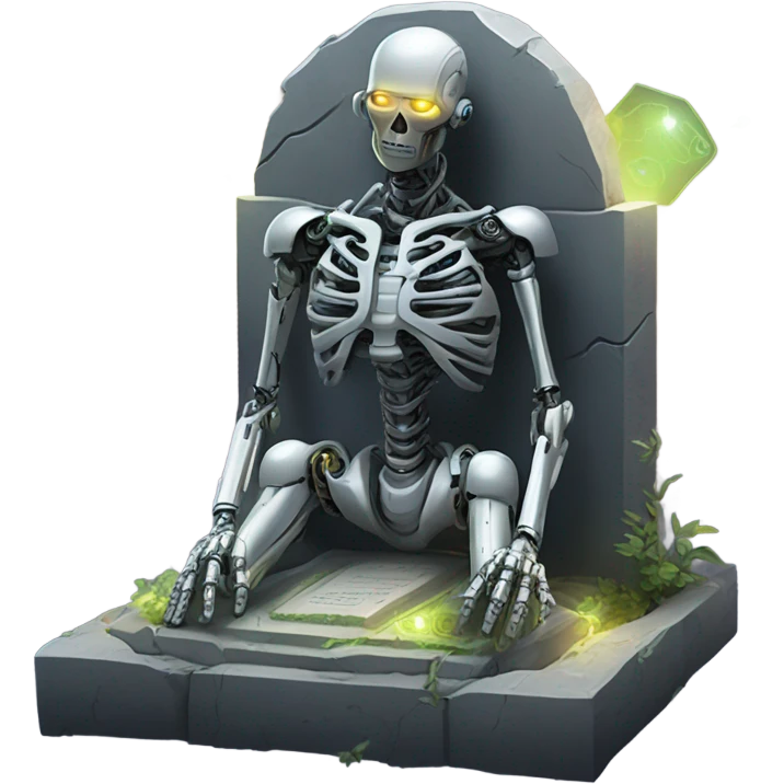 Cyborg grave emoji